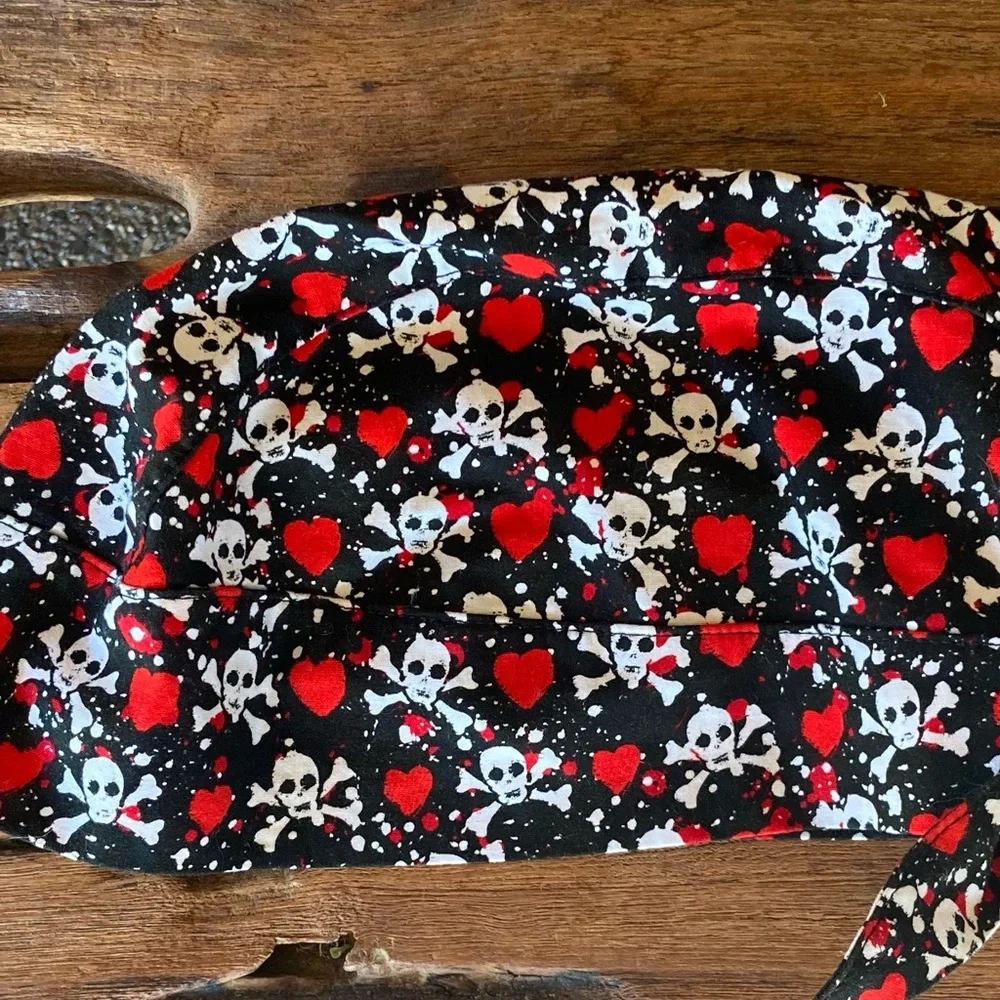 Head Scarf Biker HEAD WRAP Skull Design BY THAT’S a WRAP